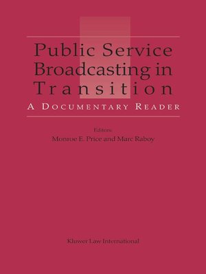 cover image of Public Service Broadcasting in Transition